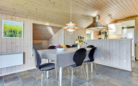 Alexis - 250M from the Sea: Wood, Interior Design, Ceiling, Flooring, Furniture, Light Fixture, Countertop, Kitchen, Home, Kitchen & Dining Room Table