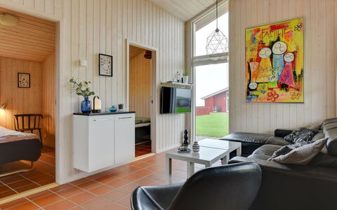 Helga - 100M from the Sea: Wood, Interior Design, Flooring, Floor, Ceiling, Room, Furniture, Wood Flooring, Living Room, Door