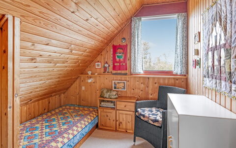 Larsen - 900M from the Sea: Wood, Furniture, Interior Design, Bedroom, Ceiling, Room, Floor, Home, Flooring, Bed