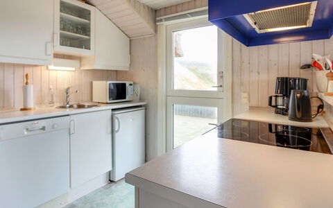 Telia - 250M from the Sea: Wood, Ceiling, Flooring, Kitchen, Floor, Countertop, Interior Design, Plumbing Fixture, Major Appliance, Furniture