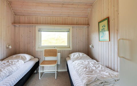 Telia - 250M from the Sea: Wood, Bedroom, Bed, Bed Sheet, Bedding, Floor, Interior Design, Ceiling, Bed Frame, Room