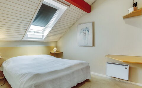 Fotij - 2.3Km from the Sea: Interior Design, Flooring, Floor, Ceiling, Wood, Bedroom, Bed, Furniture, Room, Lighting