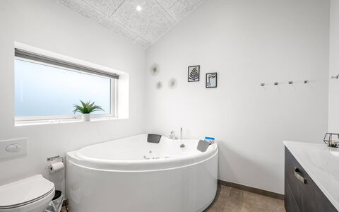 Tola - 450M from the Sea: Plumbing Fixture, Bathroom, Bathtub, Interior Design, Flooring, Ceiling, Floor, Tap, Plumbing, Lighting