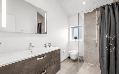 Tola - 450M from the Sea: Flooring, Floor, Plumbing Fixture, Interior Design, Bathroom Cabinet, Plumbing, Bathroom, Ceiling, Tap, Mirror