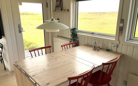 Carelle - 300M from the Sea: Furniture, Flooring, Wood, Floor, Table, Interior Design, Kitchen & Dining Room Table, Dining Room, Chair, Wood Stain
