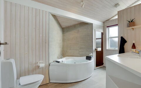 Nedelko - 250M from the Sea: Wall, Flooring, Interior Design, Floor, Ceiling, Plumbing Fixture, Bathroom, Room, Bathtub, Home
