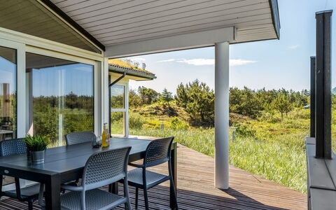 Danila - 600M from the Sea: Porch, Home, Roof, Shade, Deck, Outdoor Structure, Estate, Balcony, Patio, Glass