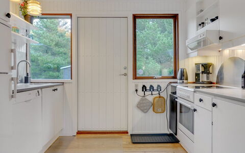 Antoinetta - 900M from the Sea: Flooring, Interior Design, Wood, Kitchen, Kitchen Appliance, Countertop, Floor, Major Appliance, Ceiling, Furniture