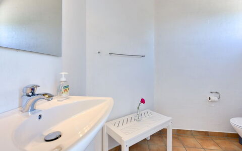 Dorethea - 300M from the Sea: Plumbing Fixture, Flooring, Bathroom, Floor, Bathroom Sink, Interior Design, Sink, Tap, Plumbing, Ceiling