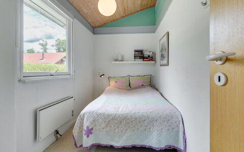 Elva - 150M from the Sea: Interior Design, Ceiling, Bedroom, Flooring, Floor, Lighting, Bed, Home, Room, Light Fixture