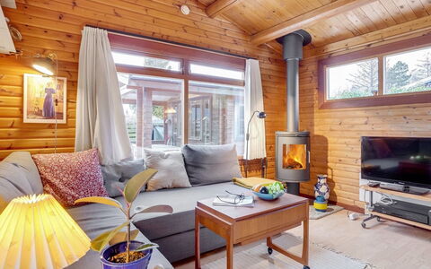 Agda - 100M from the Sea: Wood, Furniture, Interior Design, Flooring, Living Room, Home, Floor, House, Room, Couch