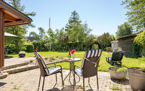 Agda - 100M from the Sea: Furniture, Shrub, Garden, Outdoor Furniture, Land Lot, Chair, Shade, Groundcover, Landscaping