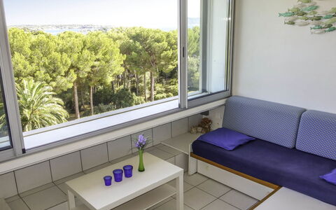 Bandol 230: Property, Furniture, Window, Azure, Green, Blue, Interior Design, Couch, Plant