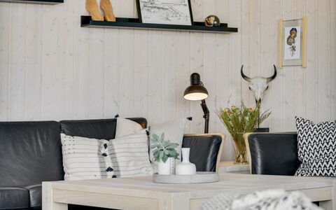 Fridtjof - 100M from the Sea: Furniture, Interior Design, Living Room, Flooring, Home, Couch, Floor, Room