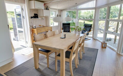 Aatos - 500M from the Sea: Furniture, Flooring, Interior Design, Floor, Wood, Wood Flooring, Chair, Dining Room, Kitchen & Dining Room Table, Ceiling
