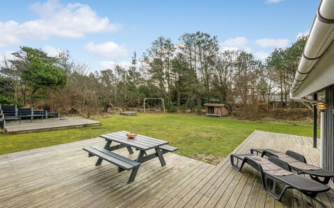 Yuma - 1Km from the Sea: Furniture, Table, Outdoor Furniture, Outdoor Table, Chair, Wood Stain, Shade, Backyard, Cottage, Kitchen & Dining Room Table