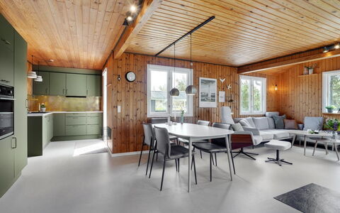 Absolon - 1.5Km from the Sea: Wood, Ceiling, Home, Kitchen & Dining Room Table, Cottage, Chair, Light Fixture, Hardwood, Kitchen, Wood Flooring