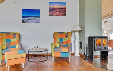 Gidsken - 30M from the Sea: Furniture, Interior Design, Flooring, Floor, Wood, Chair, Room, Ceiling, Lighting, Living Room
