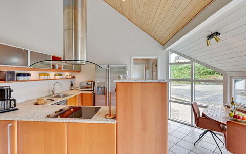 Gidsken - 30M from the Sea: Interior Design, Kitchen, Flooring, Wood, Ceiling, Countertop, Floor, Furniture, Cabinetry, Room