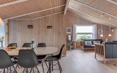 Mogens - from the Sea: Wood, Interior Design, Ceiling, Furniture, Living Room, Room, Flooring, Light Fixture, Kitchen & Dining Room Table, Home