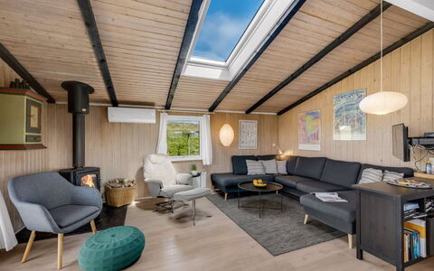 Friedel - 150M from the Sea: Interior Design, Wood, Ceiling, Flooring, Floor, Furniture, Living Room, Couch, Room, Home