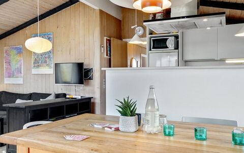 Friedel - 150M from the Sea: Furniture, Interior Design, Light Fixture, Wood, Ceiling, Flooring, Kitchen, Lighting, Floor, Room