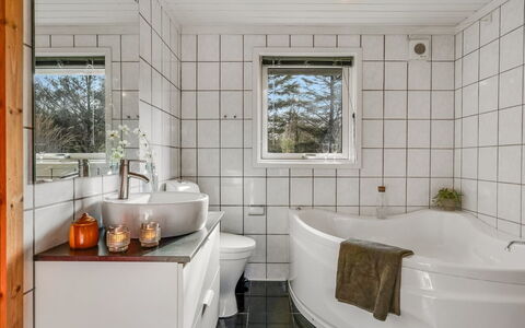 Bylgja - 1.7Km from the Sea: Plumbing Fixture, Flooring, Interior Design, Bathroom, Floor, Plumbing, Home, Tap, Tile, Ceiling