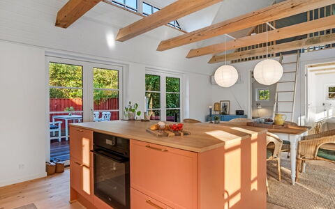 Beghel - 350M from the Sea: Flooring, Interior Design, Wood, Kitchen, Countertop, Furniture, Floor, Ceiling, Wood Flooring, Cabinetry