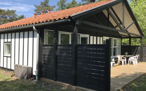 Torsten - 30M from the Sea: Roof, House, Land Lot, Home, Cottage, Estate, Garden Buildings, Shade, Log Cabin, Landscaping