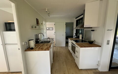 Ady - 150M from the Sea: Flooring, Floor, Wood Flooring, Cabinetry, Countertop, Apartment, Kitchen, Hardwood, Wood Stain, Sink