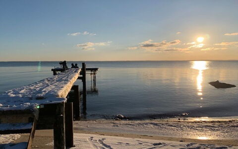 Leefke - 300M from the Sea: Sky, Blue, Horizon, Sea, Coastal And Oceanic Landforms, Ocean, Coast, Evening, Beach
