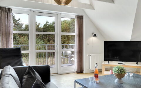 Henrike - 3.3Km from the Sea: Apartment, Shade, Balcony, Chair, Fence, Outdoor Furniture, Aluminium, Artificial Turf