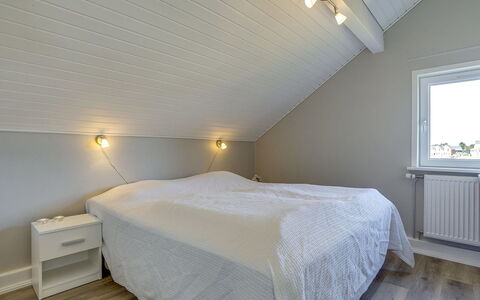 Anouk - 1.7Km from the Sea: Bedroom, Ceiling, Wood, Flooring, Floor, Interior Design, Bed, Bedding, Bed Sheet, Lighting