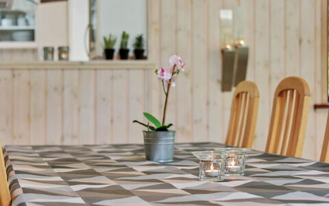 Jonas - 2.4Km from the Sea: Furniture, Wood, Table, Flooring, Tablecloth, Interior Design, Kitchen & Dining Room Table, Floor, Linens, Dining Room