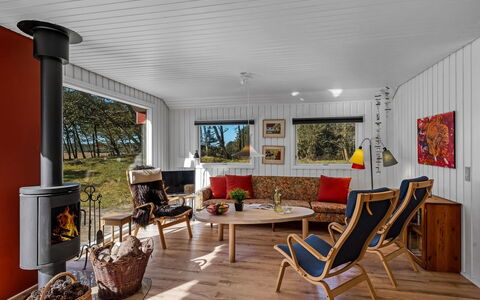 Tove - 1.5Km from the Sea: Wood, Home, Cottage, Hardwood, Wood Stain, Living Room, Wood Flooring, Log Cabin, Design, Plank