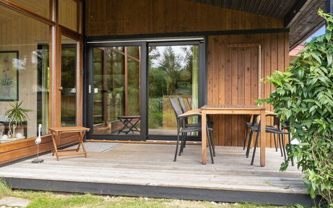 Sune - 500M from the Sea: Roof, House, Home, Cottage, Siding, Estate, Driveway, Garden Buildings, Yard, Shed