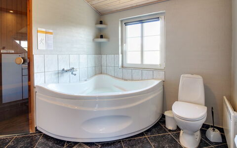 Karlina - 100M from the Sea: Flooring, Plumbing Fixture, Floor, Interior Design, Bathtub, Bathroom, Ceiling, Plumbing, Room, Tap