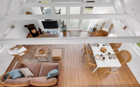 Gunhwat - 350M to the Fjord: Swimming Pool, Outdoor Furniture, Furniture, Resort, Flagstone, Eco Hotel, Shade, Chair, Leisure, Estate