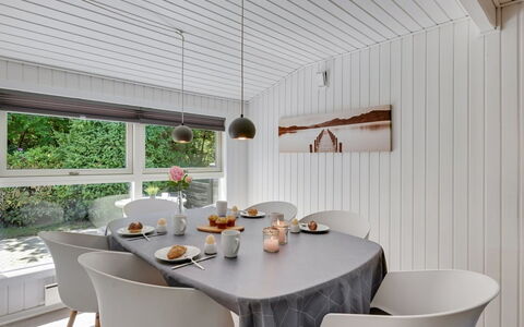 Sanni - 1.6Km from the Sea: Furniture, Interior Design, Flooring, Wood, Ceiling, Table, Chair, Kitchen & Dining Room Table, Dining Room, Light Fixture