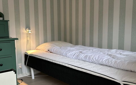 Sanni - 1.6Km from the Sea: Bedroom, Interior Design, Furniture, Floor, Bed Sheet, Bedding, Linens, Bed, Bed Frame, Pillow