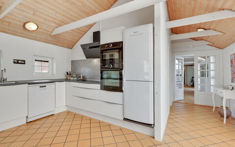 Hinrich - 300M from the Sea: Flooring, Interior Design, Ceiling, Wood, Floor, Kitchen, Countertop, Furniture, Cabinetry, Room