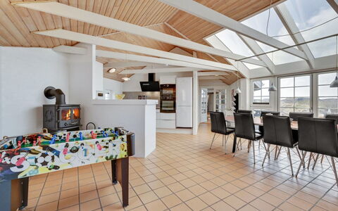 Hinrich - 300M from the Sea: Flooring, Floor, Interior Design, Wood, Ceiling, Furniture, Chair, Wood Flooring, Room, Kitchen