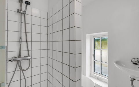 Cornelius - 900M from the Sea: Wall, Flooring, Interior Design, Floor, Plumbing Fixture, Bathroom, Tile, Plumbing, Daylighting
