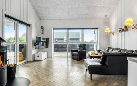 Markku - 400M from the Sea: Flooring, Interior Design, Ceiling, Wood, Floor, Furniture, Light Fixture, Lighting, Living Room, Room