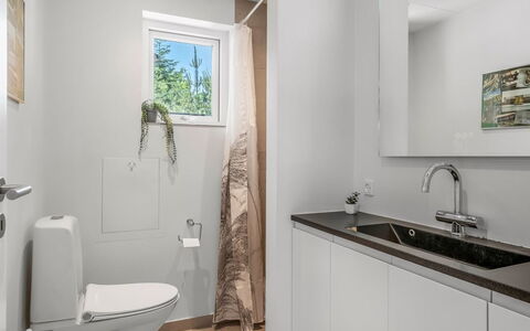Resi - 400M from the Sea: Flooring, Wall, Interior Design, Plumbing Fixture, Floor, Sink, Bathroom, Tap, Bathroom Cabinet, Room