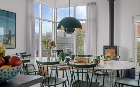 Pontus - 400M from the Sea: Furniture, Interior Design, Flooring, Light Fixture, Chair, Table, Kitchen & Dining Room Table, Dining Room, Lighting, Floor