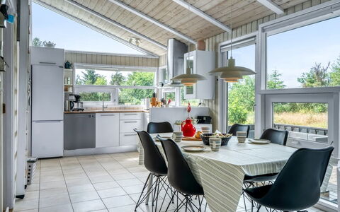 Immi - 1.5Km from the Sea: Furniture, Chair, Interior Design, Ceiling, Kitchen & Dining Room Table, Kitchen, Home, Flooring, Table, Light Fixture