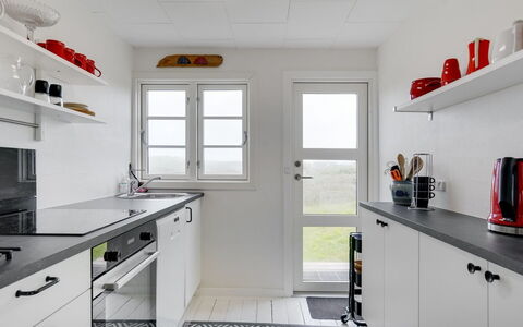 Baldine - 140M from the Sea: Kitchen, Kitchen Appliance, Countertop, Major Appliance, Cabinetry, Flooring, Interior Design, Home Appliance, Floor, Kitchen Stove
