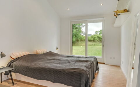 Sverkel - 700M from the Sea: Bed, Bedroom, Flooring, Interior Design, Wood, Floor, Ceiling, Wood Flooring, Bed Sheet, Bedding