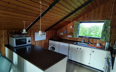 Rieke - 300M from the Sea: Wood, Ceiling, Home, Furniture, Kitchen, Room, Cottage, Hardwood, Wood Stain, Kitchen Appliance
